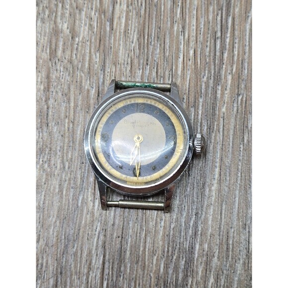 Vintage 40s GIRARD -PERREGAUX Bullseye Ladies Wristwatch Stainless Case REPAIR main image 12